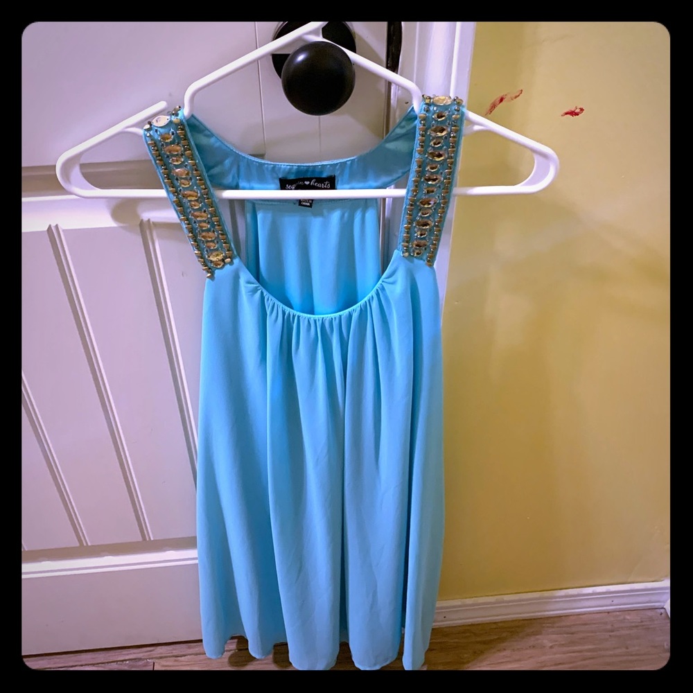 Blue dress